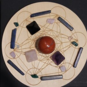 DISCO METATRON E PIETRE-CRYSTAL GRID
