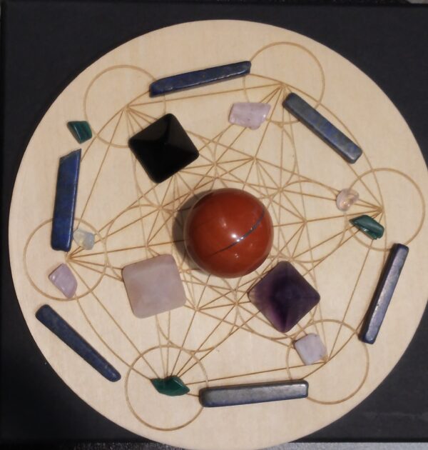DISCO METATRON E PIETRE-CRYSTAL GRID