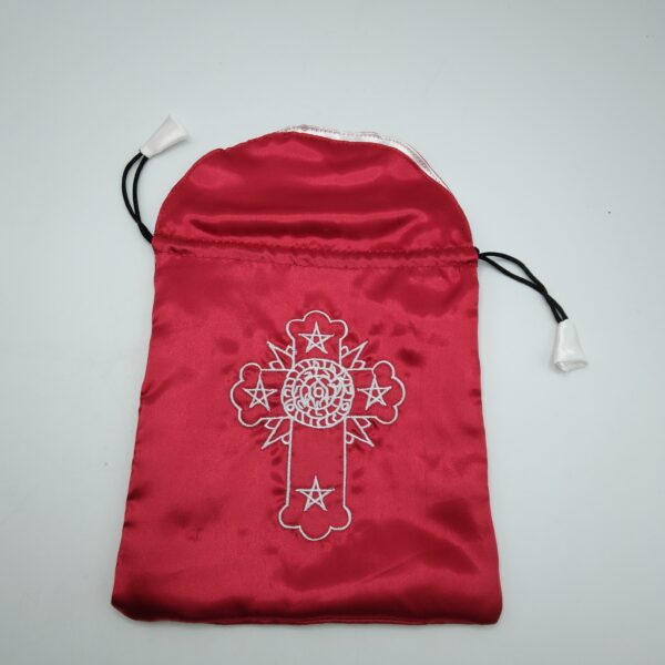 TAROT BAG - PORTA TAROCCHI CON SIMBOLO ROSA-CROCE