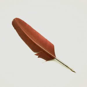 PIUMA CON PENNINO - ROSSA