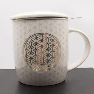 TAZZA PER INFUSO - FIORE DELLA VITA