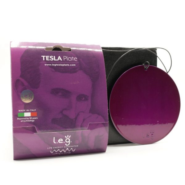 PIASTRA TESLA PURPLE TONDA - 10 CM