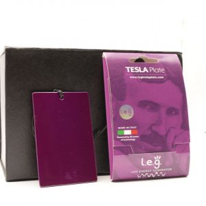 PIASTRA TESLA PURPLE RETTANGOLARE - 8,5x5,4 CM