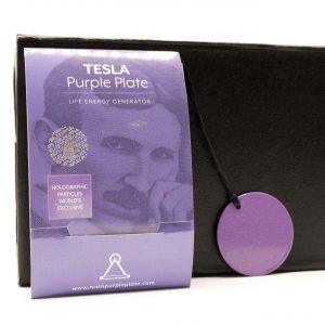 PIASTRA TESLA PURPLE SUNNY - TONDA 4,5 CM