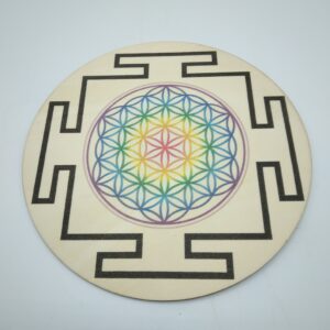 QUADRANTE YANTRA CON FIORE DELLA VITA
