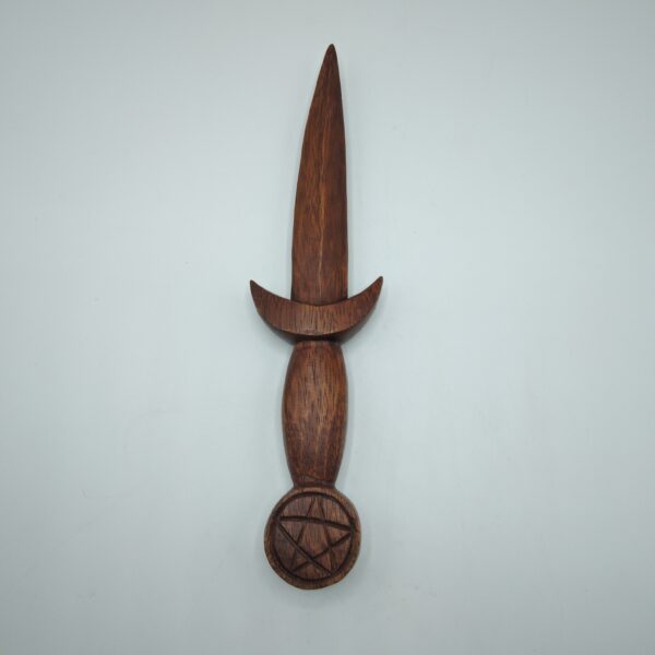 ATHAME - PUGNALE IN LEGNO CON PENTACOLO