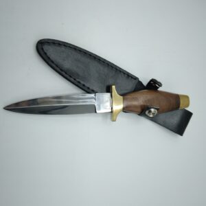 ATHAME - PUGNALE CON FODERO IN PELLE E MANICO IN LEGNO