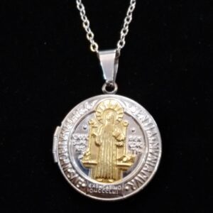 COLLANA-SIGILLO DI SAN BENEDETTO (APRIBILE)