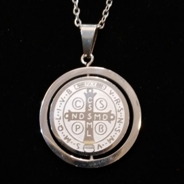 COLLANA - SIGILLO DI SAN BENEDETTO (DOUBLE-FACE) - immagine 2