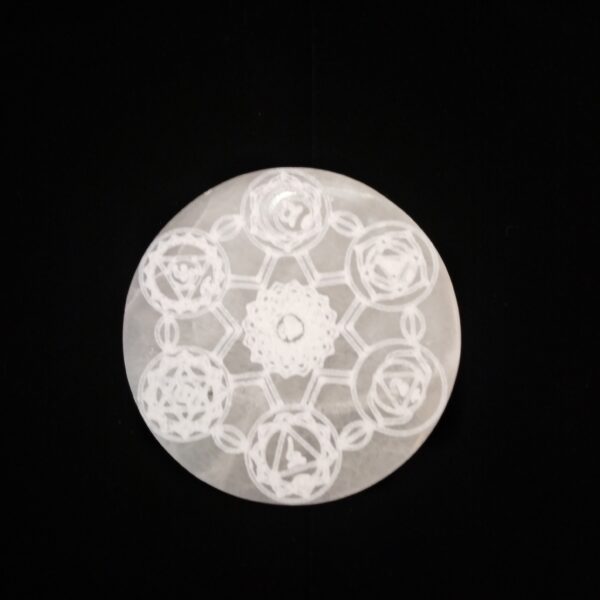 DISCO SELENITE-SETTE CHAKRA