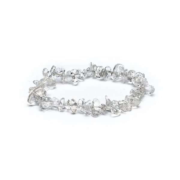 BRACCIALE IN CHIPS DI QUARZO IALINO