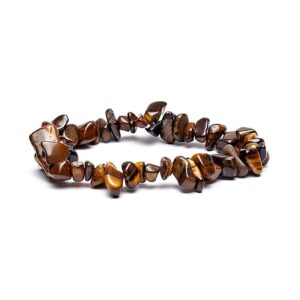 BRACCIALE IN CHIPS DI OCCHIO DI TIGRE