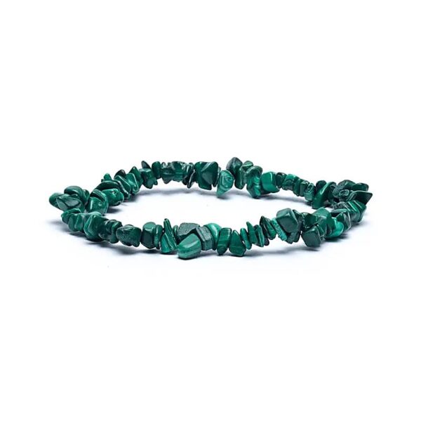 BRACCIALE IN CHIPS DI MALACHITE