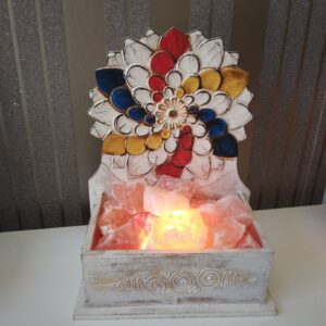 LAMPADA DI SALE - FIORE COLORATO-LEGNO CHIARO