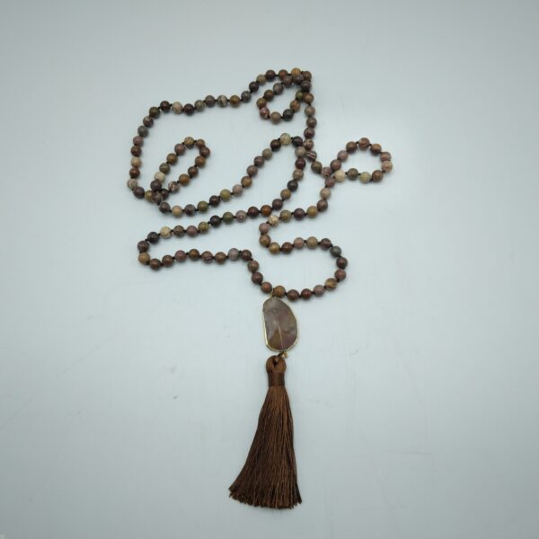 COLLANA IN PERLE DI UNAKITE
