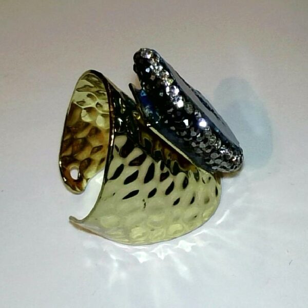 ANELLO FASCIA IN AGATA BLU - immagine 2