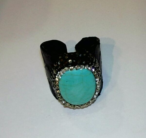 ANELLO FASCIA CON TURCHESE