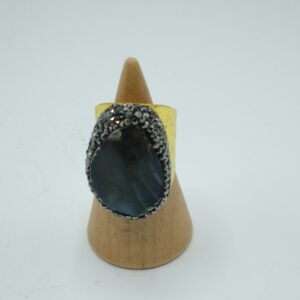 ANELLO FASCIA CON LABRADORITE