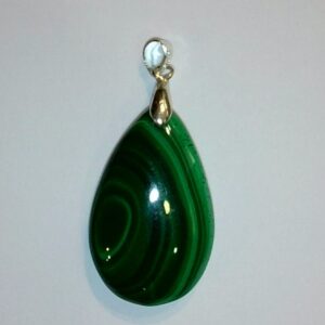 CIONDOLO MALACHITE A GOCCIA