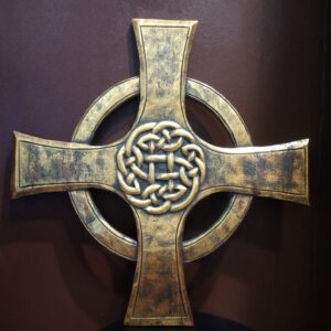 CROCE CELTICA IN LEGNO-CM 48