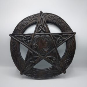 PENTACOLO GRANDE IN LEGNO-CM 34