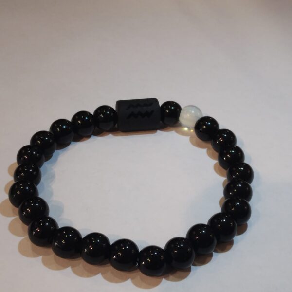 BRACCIALE IN OSSIDIANA-SEGNI ZODIACALI - immagine 12