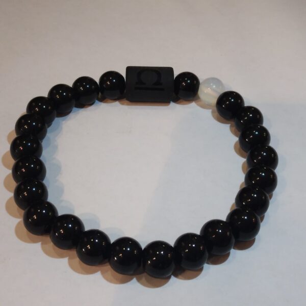 BRACCIALE IN OSSIDIANA-SEGNI ZODIACALI - immagine 8