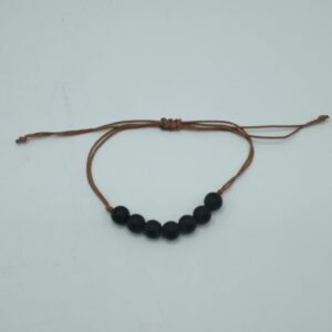 BRACCIALE CON 7 PIETRE  IN OSSIDIANA