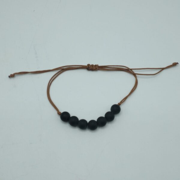 BRACCIALE CON 7 PIETRE  IN OSSIDIANA