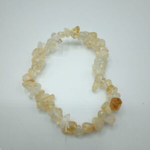 BRACCIALE IN CHIPS DI QUARZO CITRINO