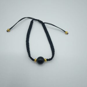 BRACCIALE KOKKU IN TESSUTO CON OSSIDIANA