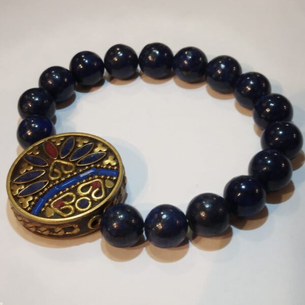 BRACCIALE IN LAPIS CON AMULETO-CM 3
