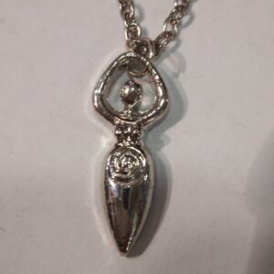 COLLANA CON CIONDOLO DEA E SPIRALE