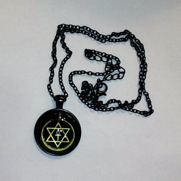COLLANA CON PENTACOLO E ANKH