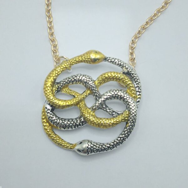 COLLANA CON SERPENTI INTRECCIATI - AURYN