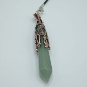 COLLANA/PENDOLO CON AVVENTURINA VERDE