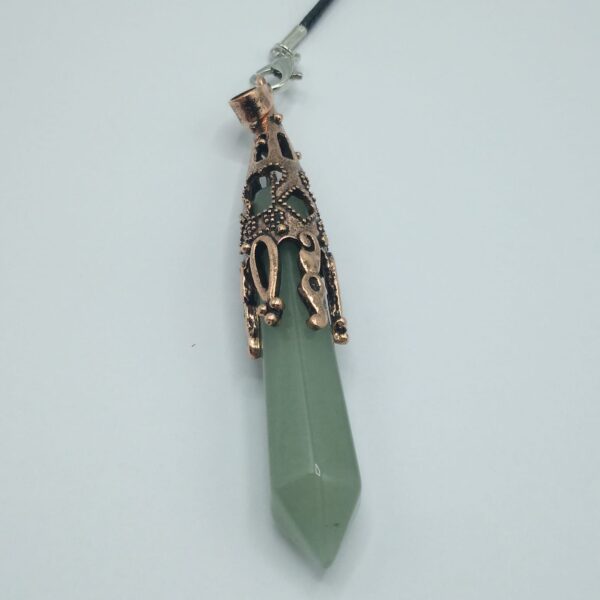 COLLANA/PENDOLO CON AVVENTURINA VERDE
