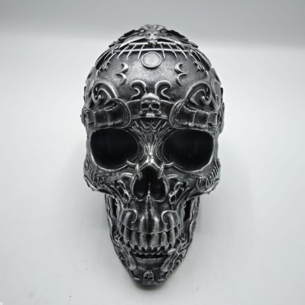 TESCHIO IN RESINA CON BAPHOMET