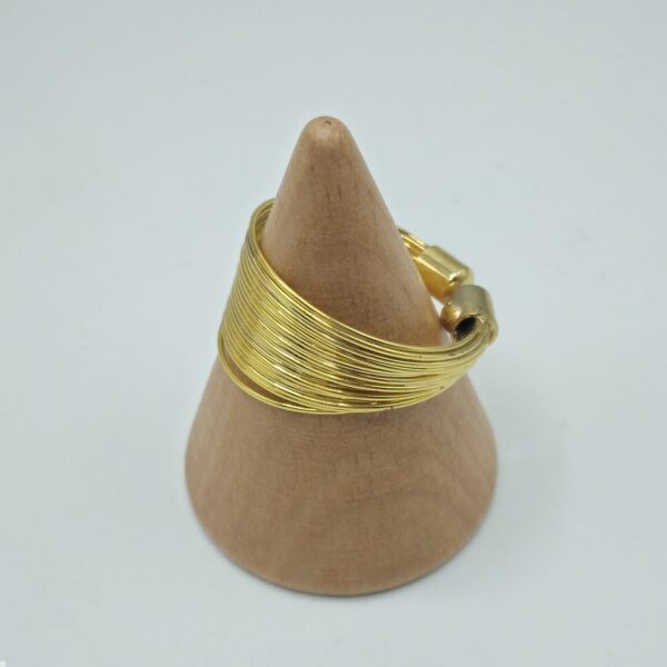 ANELLO MULTIFILO DORATO - immagine 2