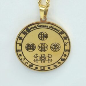 COLLANA CON SIGILLO DORATO FORTUNA E RICCHEZZA