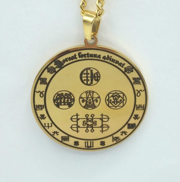 COLLANA CON SIGILLO DORATO FORTUNA E RICCHEZZA