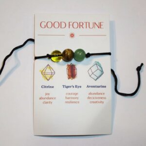 BRACCIALE IN FILO E PIETRE-BUONA FORTUNA