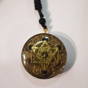 COLLANA CON ORGONE-AMETISTA E METATRON