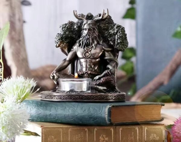 STATUA CERNUNNOS IN RESINA-CM 13 - immagine 3