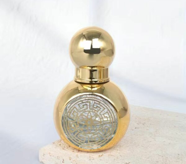 BOTTIGLIETTA VETRO DORATA-CM 6X4