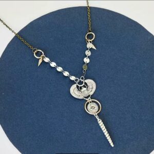 COLLANA CON SCARABEO-TERZO OCCHIO-KUNDALINI