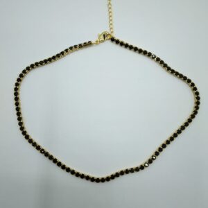 COLLANA GIROCOLLO-ZIRCONI NERI