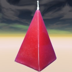 CANDELA PIRAMIDALE ROSSA