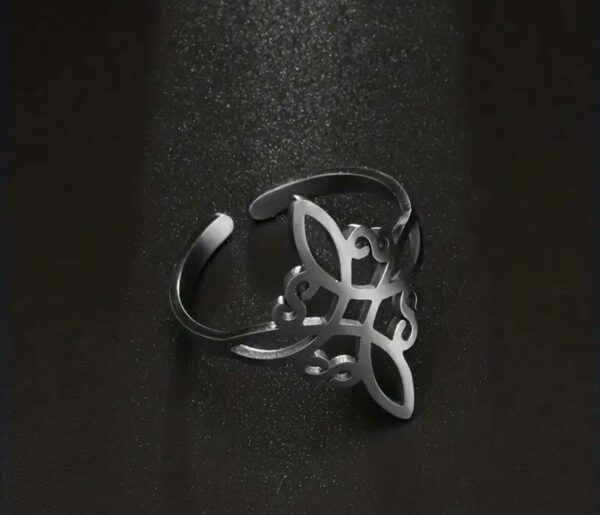 ANELLO NODO DELLA STREGA NERO