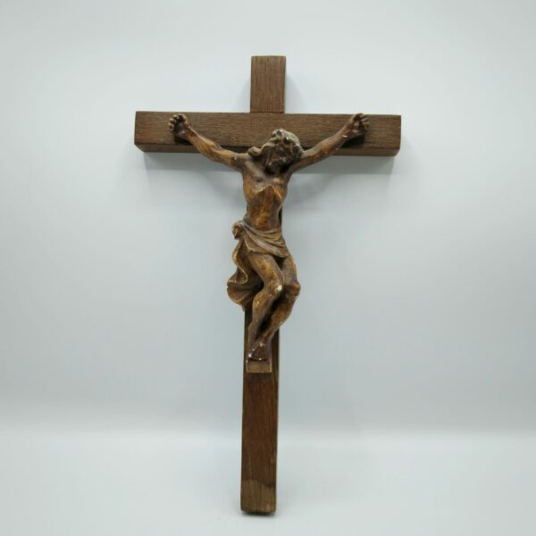 CROCEFISSO IN LEGNO-CM 28X17